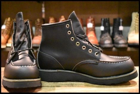 【8.5D 箱付 DEAD 羽タグ 99年】レッドウイング 8137 アイリッシュセッター 黒 ブラッククローム モックトゥ ブーツ redwing HOPESMORE