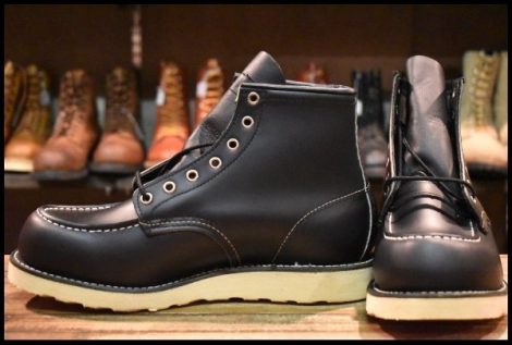 【9EE DEAD 羽タグ 02年】レッドウィング 8130 アイリッシュセッター 黒 ブラッククローム モック 8179 ブーツ redwing HOPESMORE
