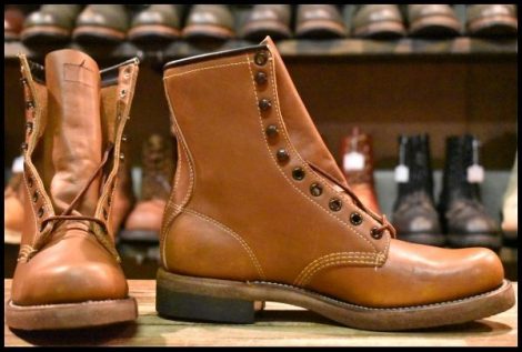 【7B DEAD 黒刺繍タグ 70’s】Chippewa チペワ 6300 レースアップブーツ ビンテージ 編み上げ レッドウィング ロガー 708 ブーツ HOPESMORE