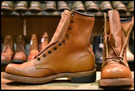 【7B DEAD 黒刺繍タグ 70’s】Chippewa チペワ 6300 レースアップブーツ ビンテージ 編み上げ レッドウィング ロガー 708 ブーツ HOPESMORE