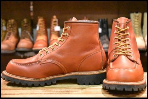【7.5E 美品 17年】レッドウィング 8175 アイリッシュセッター 茶 オロラセット ビブラム 編み上げ レースアップ ブーツ redwing HOPESMORE