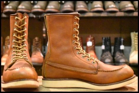 【8D 良品 紺タグ 00年】レッドウィング 8887 ロング アイリッシュセッター オロイジナル モックトゥ ブーツ redwing HOPESMORE