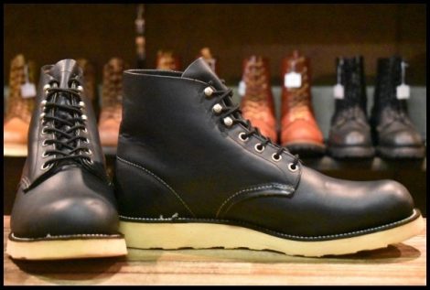 【10D 美品 犬タグ 99年】レッドウィング 8165 アイリッシュセッター 黒 ブラッククローム プレーン 編み上げ ブーツ redwing HOPESMORE