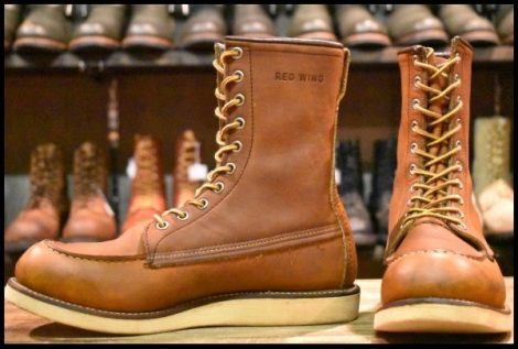 【8D 良品 紺タグ 00年】レッドウィング 8887 ロング アイリッシュセッター オロイジナル モックトゥ ブーツ redwing HOPESMORE