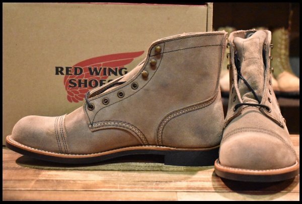 【10.5D 箱付 未使用 22年】レッドウィング 8087 アイアンレンジャー ミュールスキナーラフアウト 編み上げ ブーツ redwing HOPESMORE