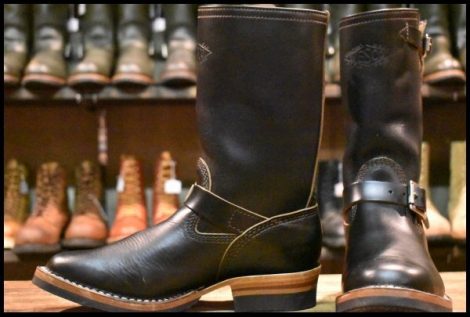 【7D 美品 23年 旧ロゴ】WESCO ウエスコ MISTER LOU 7600 ブラックホースハイド 黒 10インチハイト エンジニア BOSS ブーツ HOPESMORE