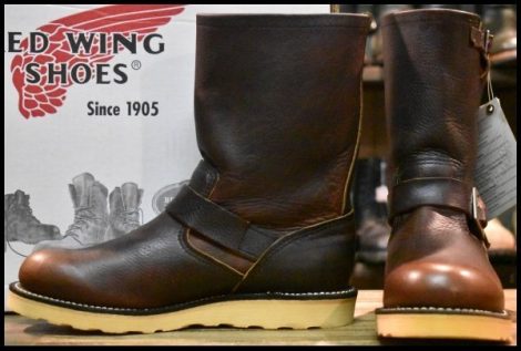 【8.5D 箱付 未使用 07年】レッドウィング 2970 エンジニア 茶 ブラウン スチール無し トラクショントレッド ブーツ redwing HOPESMORE