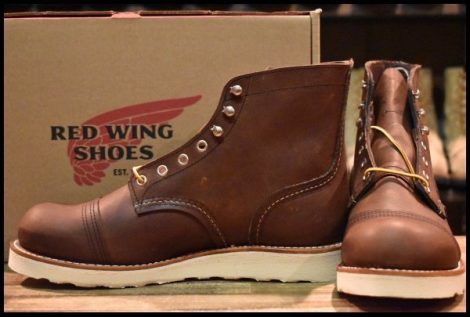 【8D 箱付 未使用 23年】レッドウィング 8088 アイアンレンジャー アンバーハーネス 茶 編み上げ レースアップ ブーツ redwing HOPESMORE