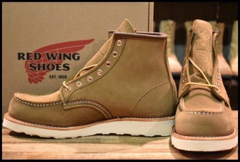 【8.5D 箱付 未使用 23年】レッドウィング 8881 アイリッシュセッター オリーブモハヴェ 編み上げ モックトゥ ブーツ redwing HOPESMORE