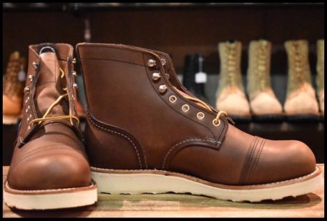 【8D 箱付 未使用 23年】レッドウィング 8088 アイアンレンジャー アンバーハーネス 茶 編み上げ レースアップ ブーツ redwing HOPESMORE
