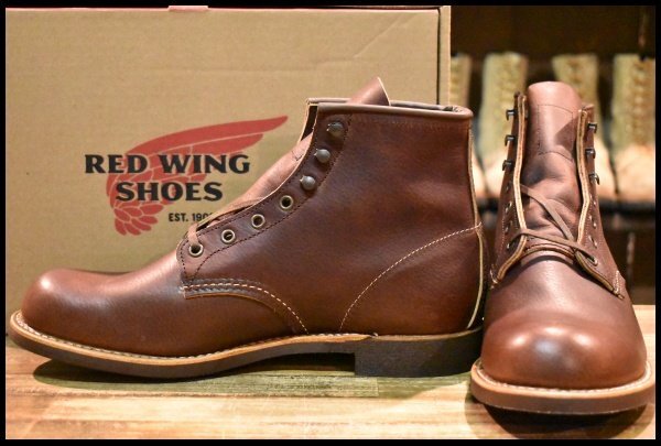 【9.5D 箱付 未使用 24年】レッドウィング 3340 ブラックスミス ブラウン ブライアー オイルスリックレザー 茶 ブーツ redwing HOPESMORE