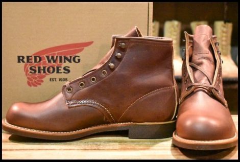 【8.5D 箱付 未使用 24年】レッドウィング 3340 ブラックスミス ブラウン ブライアー オイルスリックレザー 茶 ブーツ redwing HOPESMORE