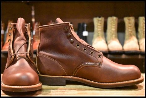 【8.5D 箱付 未使用 24年】レッドウィング 3340 ブラックスミス ブラウン ブライアー オイルスリックレザー 茶 ブーツ redwing HOPESMORE