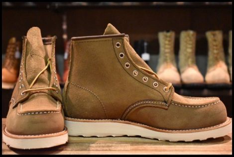 【8.5D 箱付 未使用 23年】レッドウィング 8881 アイリッシュセッター オリーブモハヴェ 編み上げ モックトゥ ブーツ redwing HOPESMORE