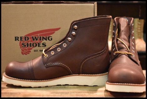 【9D 箱付 未使用 23年】レッドウィング 8088 アイアンレンジャー アンバーハーネス 茶 編み上げ レースアップ ブーツ redwing HOPESMORE