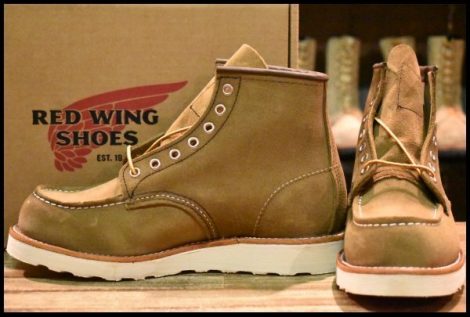 【7.5D 箱付 未使用 23年】レッドウィング 8881 アイリッシュセッター オリーブモハヴェ 編み上げ モックトゥ ブーツ redwing HOPESMORE