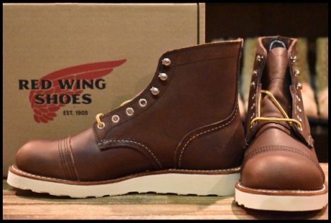 【7D 箱付 未使用 23年】レッドウィング 8088 アイアンレンジャー アンバーハーネス 茶 編み上げ レースアップ ブーツ redwing HOPESMORE