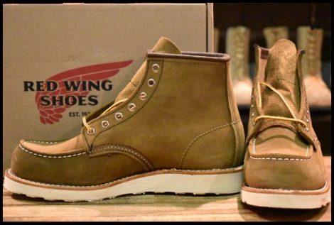 【8D 箱付 未使用 23年】レッドウィング 8881 アイリッシュセッター オリーブモハヴェ 編み上げ モックトゥ ブーツ redwing HOPESMORE