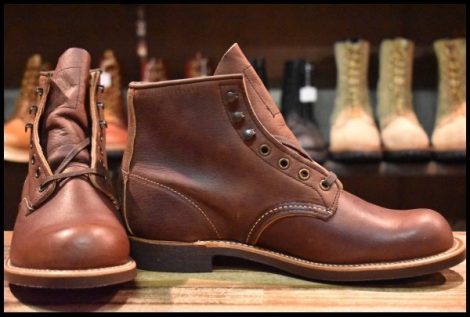 【8D 箱付 未使用 24年】レッドウィング 3340 ブラックスミス ブラウン ブライアー オイルスリックレザー 茶 ブーツ redwing HOPESMORE
