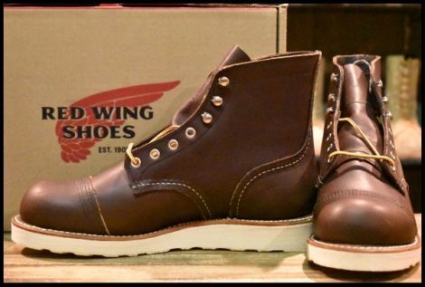 【7.5D 箱付 未使用 23年】レッドウィング 8088 アイアンレンジャー アンバーハーネス 茶 編み上げ レースアップ ブーツ redwing HOPESMORE