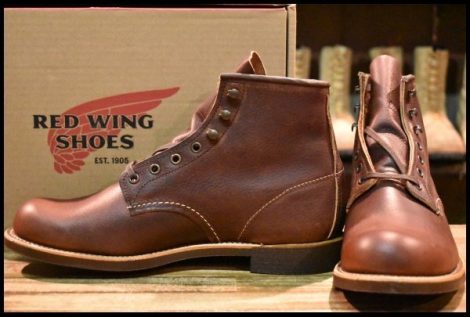 【9D 箱付 未使用 23年】レッドウィング 3340 ブラックスミス ブラウン ブライアー オイルスリックレザー 茶 ブーツ redwing HOPESMORE