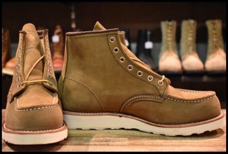 【9D 箱付 未使用 23年】レッドウィング 8881 アイリッシュセッター オリーブモハヴェ 編み上げ モックトゥ ブーツ redwing HOPESMORE