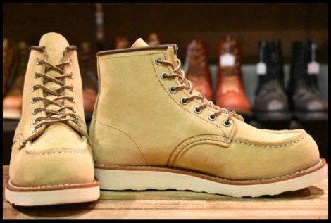 【6.5D 箱付 美品 24年】レッドウィング 8833 スエード アイリッシュセッター ホーソーン ラフアウト モック ブーツ redwing HOPESMORE