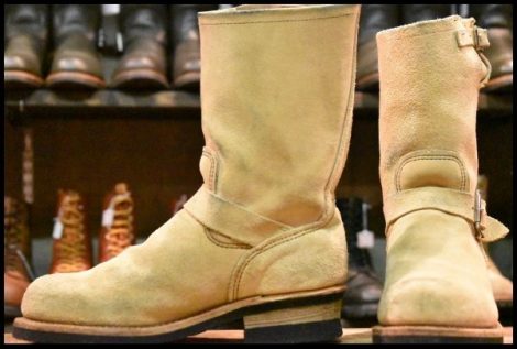 【7D 良品 PT99プリント 旧シルエット 06年】レッドウィング 8268 スエードエンジニア ラフアウト ブーツ redwing HOPESMORE