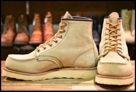 【4E 美品 09年】レッドウィング 8173 スエード アイリッシュセッター ホーソーン ラフアウト モックトゥ ブーツ redwing HOPESMORE