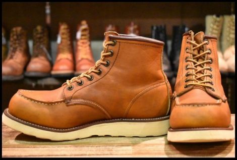【7.5E 良品 サイド羽タグ 99年】レッドウィング 875 アイリッシュセッター 茶 オロイジナル モックトゥ ブーツ redwing HOPESMORE