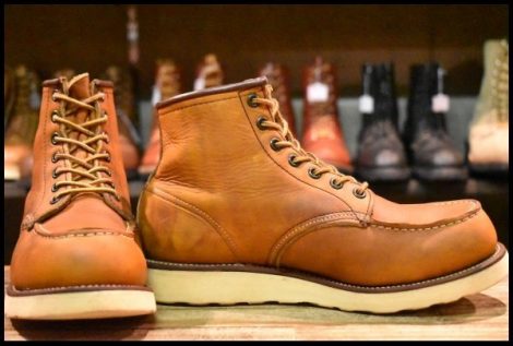 【7.5E 良品 サイド羽タグ 99年】レッドウィング 875 アイリッシュセッター 茶 オロイジナル モックトゥ ブーツ redwing HOPESMORE