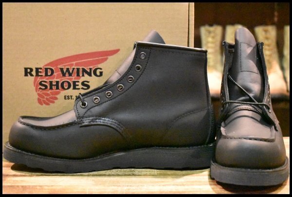 【8D 箱付 未使用 24年】レッドウィング 8074 アイリッシュセッター 黒 ブラックハーネス モックトゥ 編み上げ ブーツ redwing HOPESMORE