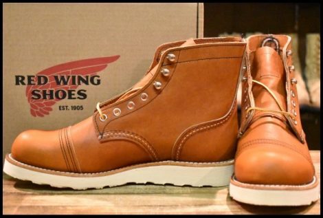 【7.5D 箱付 未使用 23年】レッドウィング 8089 アイアンレンジャー オロレガシー 茶 編み上げ レースアップ ブーツ redwing HOPESMORE