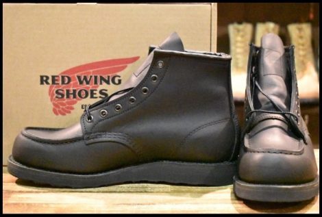 【9.5D 箱付 未使用 24年】レッドウィング 8074 アイリッシュセッター 黒 ブラックハーネス モックトゥ 編み上げ ブーツ redwing HOPESMORE