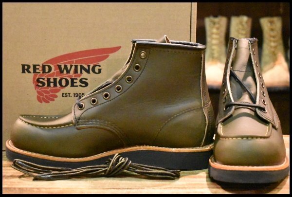 【7D 箱付 未使用 23年】レッドウィング 8828 アルパインポーテージ 深緑 アイリッシュセッター モックトゥ ブーツ redwing HOPESMORE