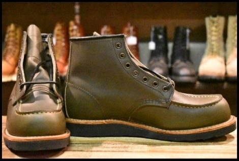 【8D 箱付 未使用 24年】レッドウィング 8828 アルパインポーテージ 深緑 アイリッシュセッター モックトゥ ブーツ redwing HOPESMORE