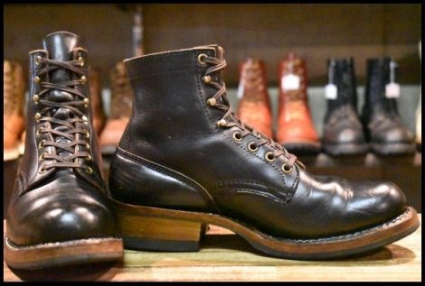 【7.5D 良品】WHITE’S ホワイツ センティニアル ダブルショットレザー 黒 スモークジャンパー セミドレス ブーツ HOPESMORE