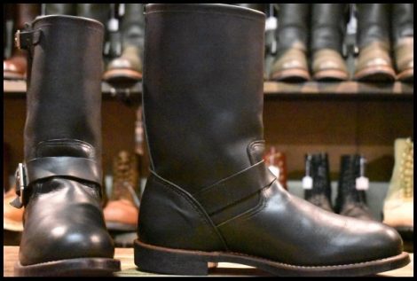 【9.5D 良品 13年】レッドウィング 2990 エンジニア 黒 ブラック ハーネスレザー スチール無し ブーツ 2966 redwing HOPESMORE