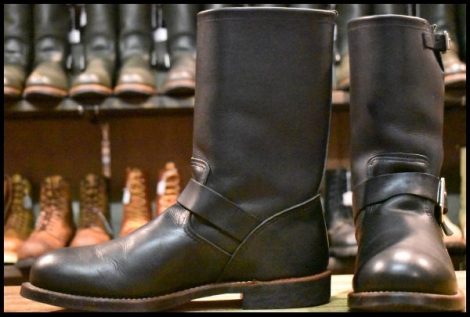 【9.5D 良品 13年】レッドウィング 2990 エンジニア 黒 ブラック ハーネスレザー スチール無し ブーツ 2966 redwing HOPESMORE