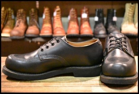 【6.5D 美品 17年】レッドウィング 9201 ガレージマン ブラック シャパラル 黒 短靴 ローカット ブーツ 101 ポストマン redwing HOPESMORE