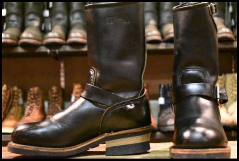 【5D 良品 PT91プリント 94年03月刻印】レッドウィング 2268 エンジニア ブラッククローム スチールトゥ ブーツ redwing HOPESMORE