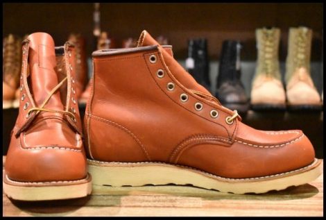 【8E 未使用 11年】レッドウィング 8875 アイリッシュセッター 赤茶 オロラセット モックトゥ ブーツ redwing HOPESMORE