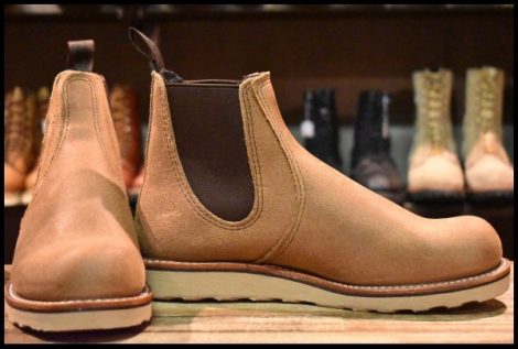 【7.5D 箱付 未使用 24年】レッドウィング 3192 クラシック チェルシー サイドゴア ミュールスキナー ラフアウト ブーツ redwing HOPESMORE