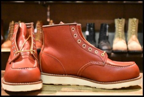 【9.5E 箱付 未使用 犬タグ復刻 23年】レッドウィング 8875 アイリッシュセッター 赤茶 オロラセット モックトゥ ブーツ redwing HOPESMORE