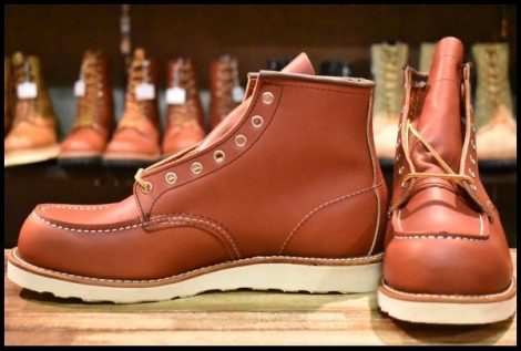 【10E 未使用 犬タグ復刻 23年】レッドウィング 8875 アイリッシュセッター 赤茶 オロラセット モックトゥ ブーツ redwing HOPESMORE