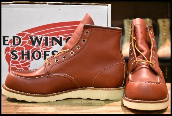 【10E 未使用 犬タグ復刻 18年】レッドウィング 8875 アイリッシュセッター 赤茶 オロラセット モックトゥ ブーツ redwing HOPESMORE