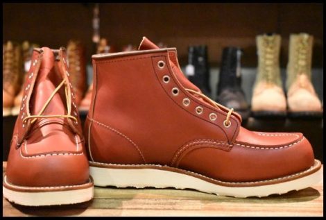 【9.5E 箱付 未使用 犬タグ復刻 23年】レッドウィング 8875 アイリッシュセッター 赤茶 オロラセット モックトゥ ブーツ redwing HOPESMORE