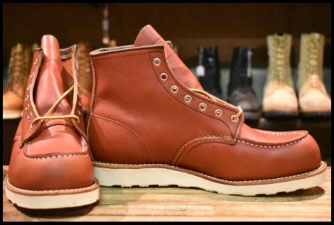 【10E 未使用 犬タグ復刻 23年】レッドウィング 8875 アイリッシュセッター 赤茶 オロラセット モックトゥ ブーツ redwing HOPESMORE