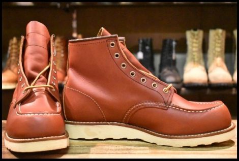【10E 未使用 犬タグ復刻 18年】レッドウィング 8875 アイリッシュセッター 赤茶 オロラセット モックトゥ ブーツ redwing HOPESMORE