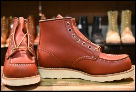 【7.5E 箱付 未使用 犬タグ復刻 23年】レッドウィング 8875 アイリッシュセッター 赤茶 オロラセット モックトゥ ブーツ redwing HOPESMORE